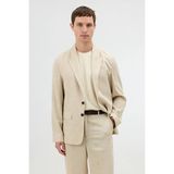 Antioch Natur Keten Karışımlı Erkek Blazer Ceket - S - Natür