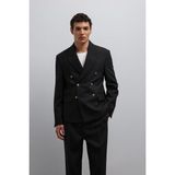 Antioch Siyah Kruvaze Erkek Blazer Ceket