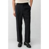 Antioch Siyah Lyocell Relaxed Fit Pileli Erkek Pantolon