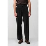 Antioch Siyah Pileli Relaxed Fit Erkek Pantolon - M
