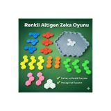 antiola Altıgen Puzzle | 3-9 Yaş 19 Parça | Zeka Geliştirici Eğitici Yapboz Oyuncak