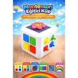 Antiola Montessori Eğitici Aktivite Küpü 6’sı 1 Arada Duyusal Oyuncak | Ince Motor & Zeka Geliştirici 1+ Yaş