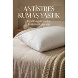 Antistres Kumaş Elyaf Dolgulu Yastık Dikdörtgen Beyaz Rahat Uyku Yastığı 50X70 Cm 800Gr
