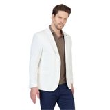 Antony Erkek Beyaz Polyester Kumaşlı Slim Fit İlkbahar-Yaz Spor Blazer Ceket Beyaz 58