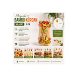 antpap ambalaj Meyveli Bambu Kürdan 9 cm – 50 Adet