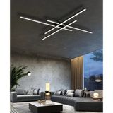 Antrasit 105X105CM 3000K Işık, Kumandalı, LED Tavan Lambası,avize,modern Aydınlatma,dekoratif Işık