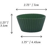 Antrasit 12'li Silikon Mini Browni - Muffin Kalıbı, Airfryer Cupcake Kek Kalıbı