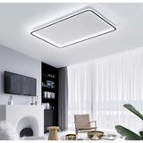Antrasit 60X40CM Dikdörtgen 3000K Işık Rengi,kumandalı LED Tavan Lambası,avize,modern Aydınlatma, Dekoratif Işık