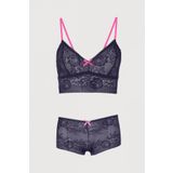 Antrasit Bralet Sütyen Takım