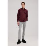 Antrasit Comfort Fit Duble Paça Kumaş Pantolon