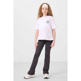 Antrasit Esnek Standart Fit Basic Performans Ispanyol Paça Kız Çocuk Tayt - 75193 - 10 - 11 Yaş