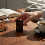 Antrasit Füme Elmas Kesim Metal Çakmak - Modern ve Maskülen Stil
