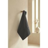 Antrasit Greek El Havlusu - 50x90 Cm, 225 Gr,%100 Pamuk, Spa Ve Otel Havlusu