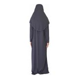 Antrasıt Grı Fermuarlı Namaz Elbısesı