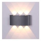 Antrasit Kasa 10 Watt Gün Işığı İç Dış Mekan Dekoratif Led Aplik