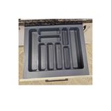 Antrasit Kaşıklık 9 Gözlü Gri Sert Plastik Çekmece İçi 50x55