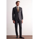 Antrasit Kırlangıç Yaka Kendinden Desenli Esnek Bel Slim Fit 6 Drop Takım Elbise 1001255167