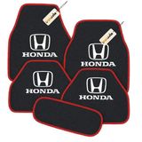 Antrasit Kırmızı Renk Honda Logolu Araç Halı Paspası 5 Parça Set Şık, Pratik Ve Kaymaz Tabanlı Oto Zemin Koruma