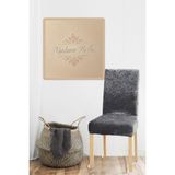 Antrasit Mor Ipek Kadife Esnek Lastikli Sandalye Kılıfı Sandalye Örtüsü 1 Adet 45 x 45 x 60 Boyutunda - 45 x 45 cm
