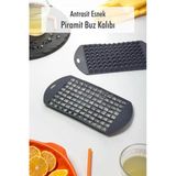 Antrasit Piramit Buz Kalıbı(13*24*2 Cm) Silikon