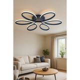 Antrasit Renk Modern Tasarım Yatak Odası - Salon - Mutfak Gün Işığı ve Beyaz LED Avize - 4