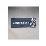 Antrasit Silver Pattern Seri Satış & Pazarlama Kapı İsimliği