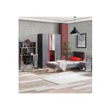 Antre Genç Odası - 3 Kapılı Dolap, Karyola, Komodin, Masa