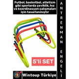 #Antrenmanmalzemesi Futbol Basketbol Atletizm Fitness Kondisyon Çeviklik Antrenman Engeli 5'Li Set