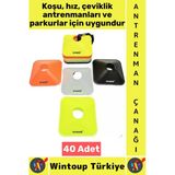 #Antrenmanmalzemesi Futbol Basketbol Voleybol Koordinasyon Hız Çeviklik Antrenman Çanağı 40'Lı Set