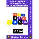 #Antrenmanmalzemesi Futbol Basketbol Voleybol Koordinasyon Hız Numaralı Antrenman Çanağı 10 Adet