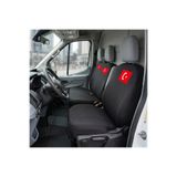 Antwax Ford Transit Siyah Penye Oto Koltuk Kılıfı - Türk Bayrağı Baskılı