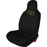 Antwax Guccı Baskılı - Oto Ön ve Arka Koltuk Kılıfı Penye Universal - Siyah