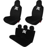 Antwax Peugeot 208 Penye Oto Koltuk Kılıfı - Marka Logo Baskılı - Siyah Uyumlu