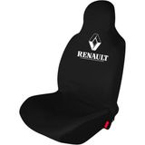 Antwax Renault Clio Oto Koltuk Kılıfı Takımı – Penye Kumaş, Marka Logo Baskılı, Tam Set - Siyah