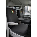 Antwax Volkswagen Transporter 4+1 - Siyah Penye Oto Koltuk Kılıfı - Italıa Baskılı