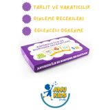 anu kids let's play Dil Konuşma ve Ses Kartları Konuşma Geliştirici Zeka Kartları Resimli,Ses ve Taklit Kartları