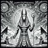 Anubis Coloring Book: Malbuch für Fans des ägyptischen Gottes Anubis: 35 Motive für Jugendliche und Erwachsene im quadratischen Format