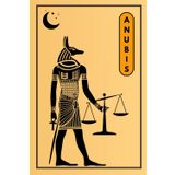 Anubis: Holding the Scales: An Egyptian Themed 6x9 Lined Journal