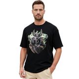 Anubis Oversize Unisex T-shirt (500, Siyah, M)