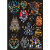 Anubis Sticker Set-3 12 Parça Telefon, Tablet, Defter, Laptop Sticker