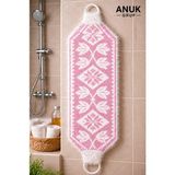 Anuk Grup Halkalı Banyo Lifi Yumuşak Dokulu - Çeyizlik , Düğün Nişan Söz Bohça Umre Hediyelik - Pembe