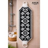 Anuk Grup Halkalı Banyo Lifi Yumuşak Dokulu - Çeyizlik , Düğün Nişan Söz Bohça Umre Hediyelik - Siyah