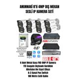 Anunnaki 8’li 4MP Sesli Dış Mekan IP Kamera Seti – POE Switch – NVR – Harddisk Skyhawk – Renkli Gece Görüşlü