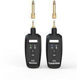 Anunnaki A10 Kablosuz Gitar Vericisi 2.4ghz 6,35MM ve 3,5mm Jak, 250 Derece Döner Fiş - Siyah - 12 cm