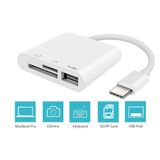 Anunnaki Usb Type-C 3İn1 Micro Sd Tf Hafıza Kartı Okuyucu Usb Çevirici Kamera Macbook Matebook