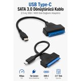 Anunnaki USB Type-C SATA 3.0 Dönüştürücü Kablo | 2.5inç SSD HDD Disk Bağlantı Adaptörü 6Gbps Tak-Çalıştır