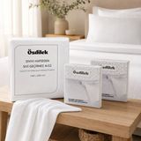 Anushka Özdilek Sıvı Geçirmez Yatak Koruyucu Seti – Fitted Lastikli Alez + 2 Adet Sıvı Geçirmez Yastık Alezi – %80 Pamuk %20 Polyester Üst Yüzey - 120 x 200 cm - Beyaz