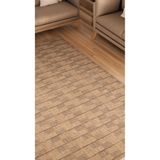 ANUTYA HOME Jüt Sisal Özel Ölçü Kaymaz Tabanlı Yıkanabilir İç ve Dış Mekan Bahçe Balkon Koridor Mutfak Halısı