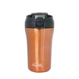 Any Morning 400 Ml Termos Mug Sı232021 - Bakır, Çift Katmanlı Paslanmaz Çelik, Sızdırmaz, Pipetli Ve Normal Kapaklı, Isıya Dayanıklı Kahve