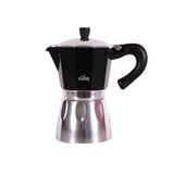 Any Morning Hes-6 Alüminyum Espresso Kahve Makinesi Moka Pot 240 ml - Siyah Renk